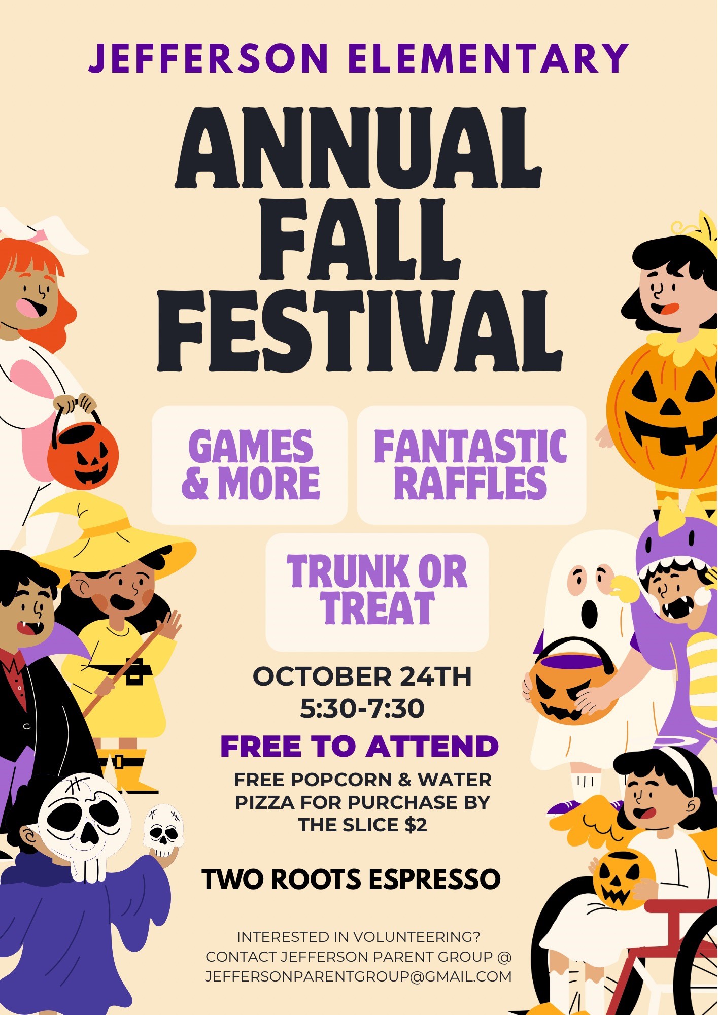 English flyer for the Jefferson Fall Festival