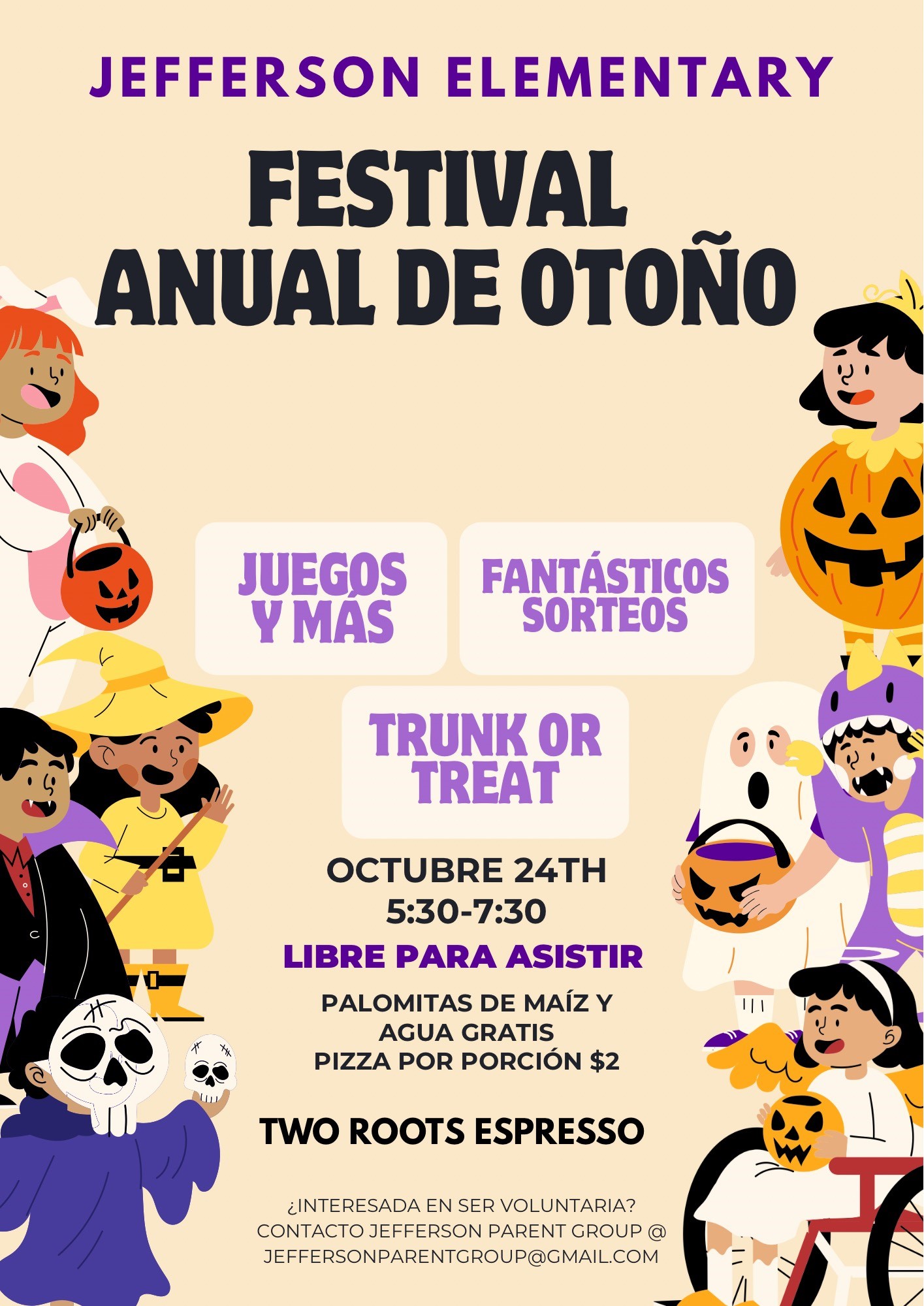 Spanish flyer for Jefferson Fall Festival.