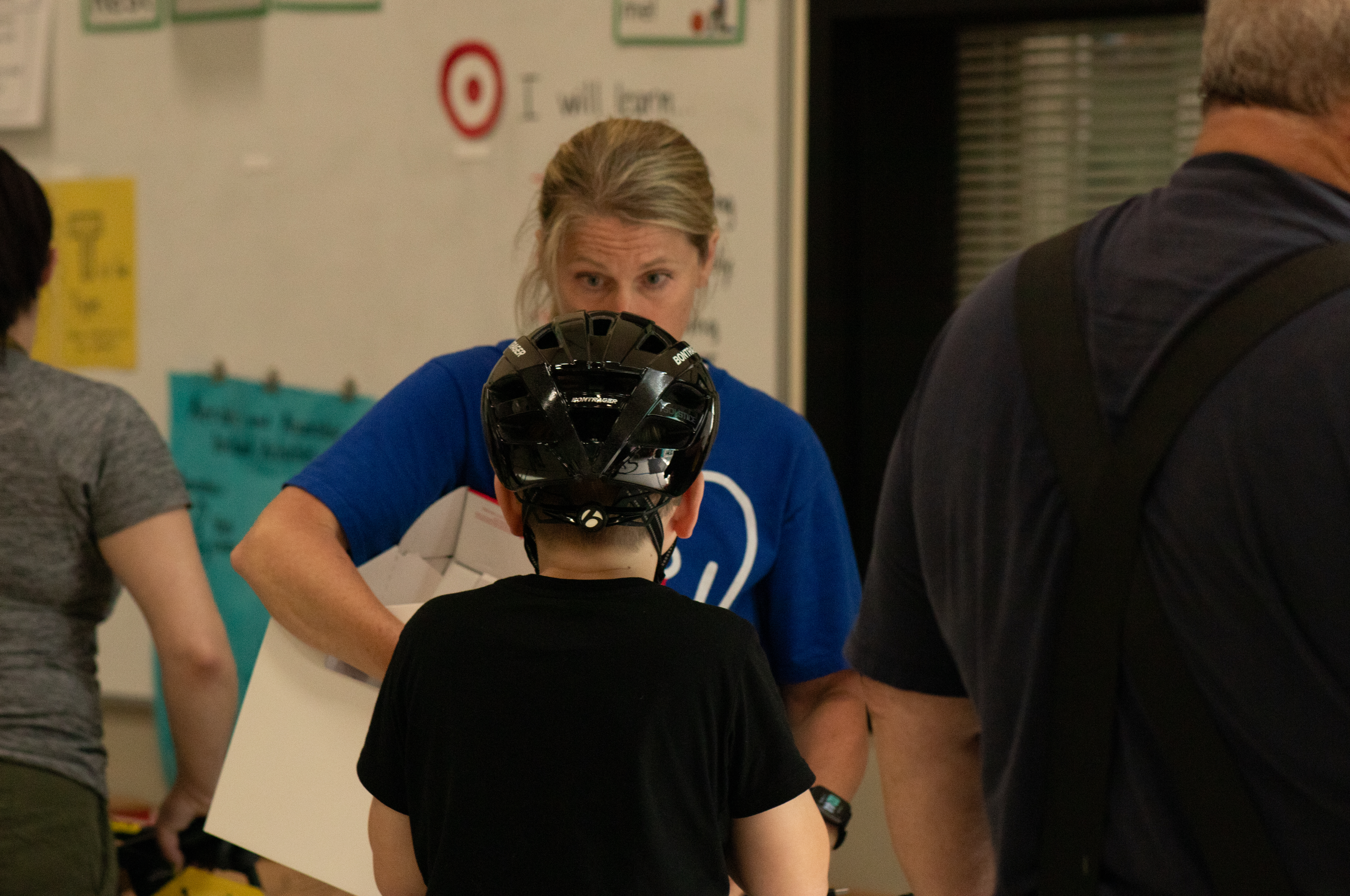 students receive bikes