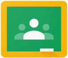 Logo of Google Classroom with image of 3 people shapes in the middle of an orange square.